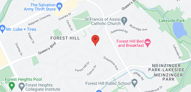 map of 284 FOREST HILL Drive